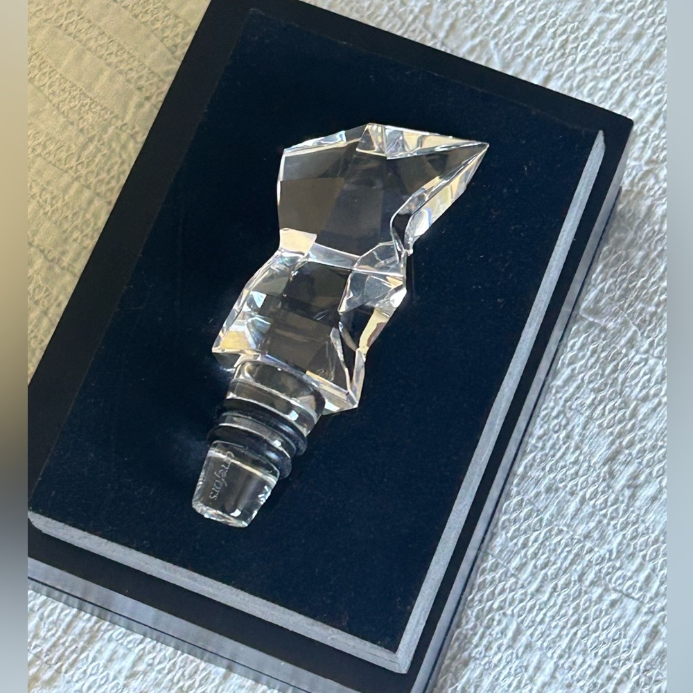 Orrefors Carat Crystal Wine Bottle Stopper